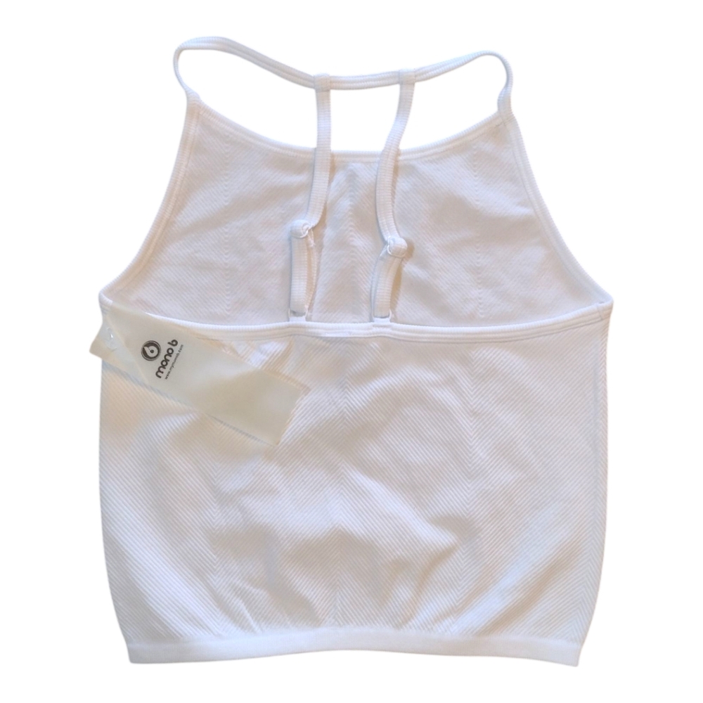Mono B Ribbed Crop Cami Top S/M/L - Picture 2 of 2